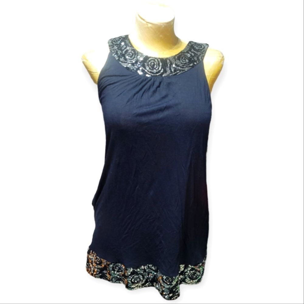 Express Black Blingy Dress Large
